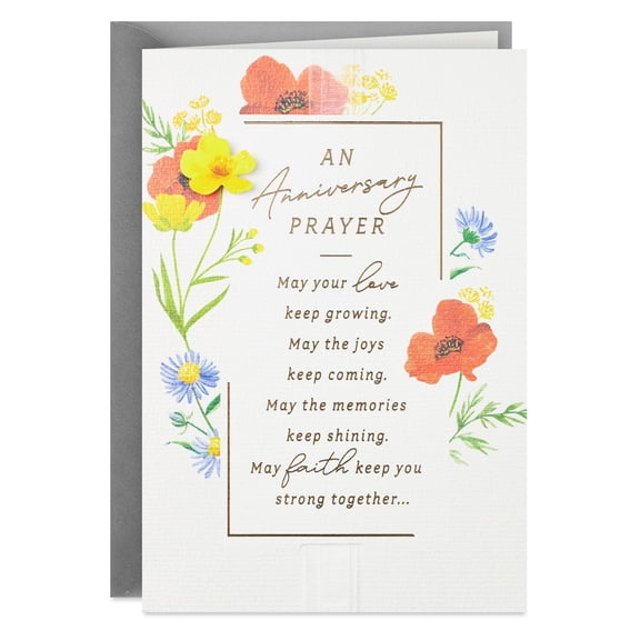 Hallmark Religious Anniversary Card for Couple (An Anniversary Prayer of Blessing)