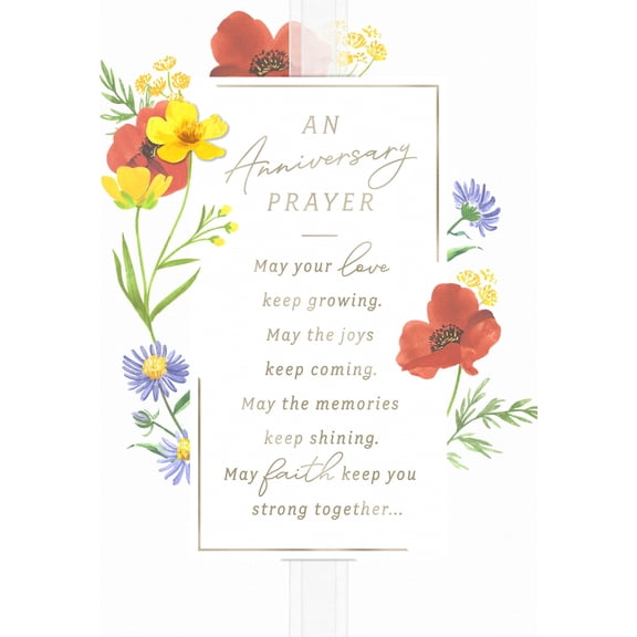 Hallmark Religious Anniversary Card for Couple (An Anniversary Prayer of Blessing)