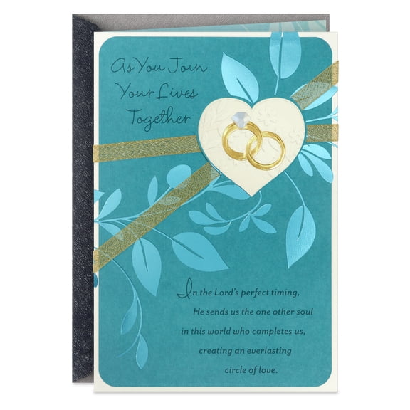 DaySpring Religious Wedding Card (The Lord Creates an Everlasting Circle of Love)