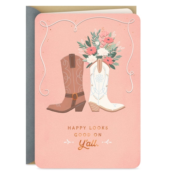 Hallmark Wedding Card (Happy Looks Good on Y'all)