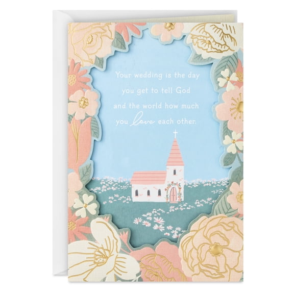 Hallmark Religious Wedding Card (Today's the Day)