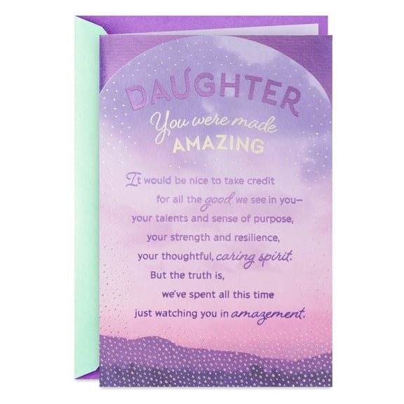 Hallmark Birthday Card for Daughter (You Were Made Amazing)