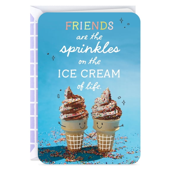 Hallmark Just Because Friendship Card (Thanks for Being a Sweet Friend)