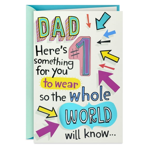 Hallmark Funny Birthday Card for Dad from Daughter (#1 Button)