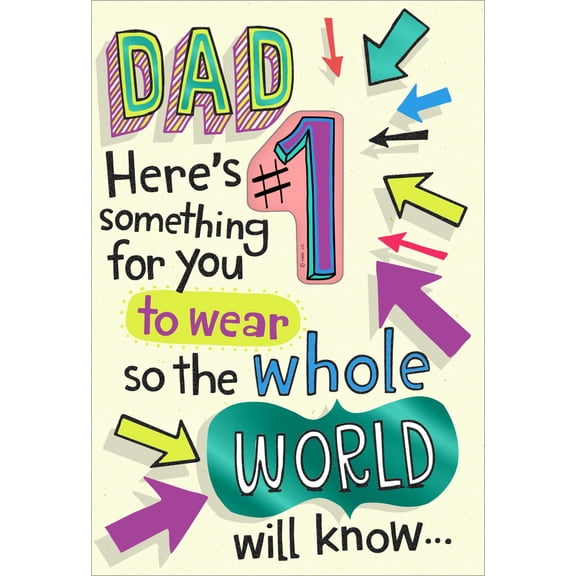 Hallmark Funny Birthday Card for Dad from Daughter (#1 Button)