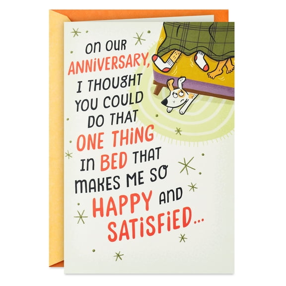 Hallmark Funny Pop-Up Anniversary Card for Husband From Wife (Let's Do That One Thing In Bed)