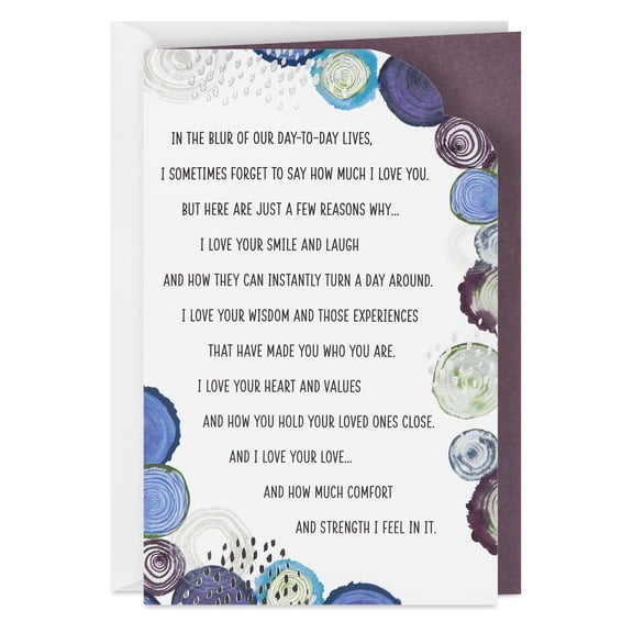Hallmark Romantic Birthday Card (There's So Much I Love About You)