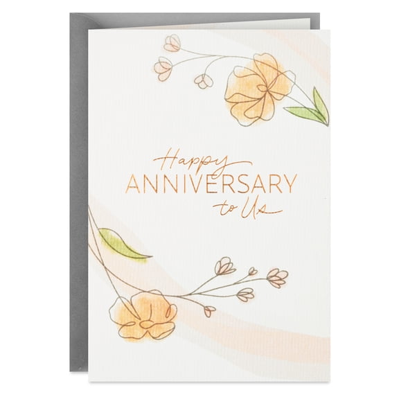 Hallmark Romantic Anniversary Card (I Love You Yesterday, Today and Tomorrow)