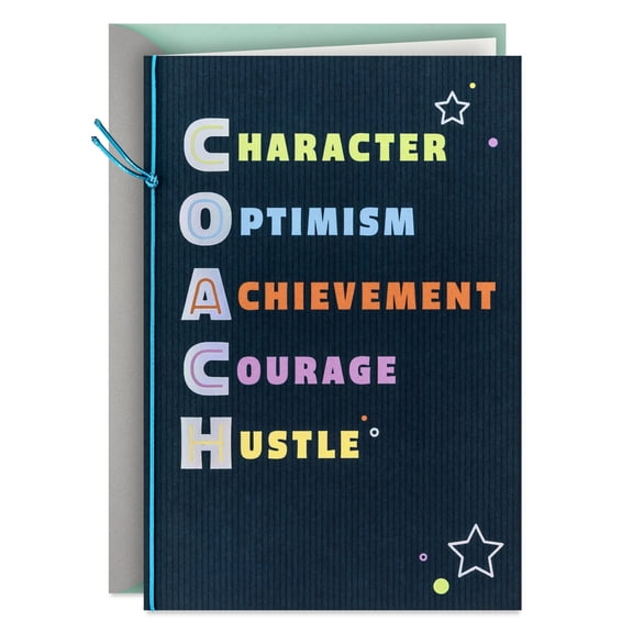 Hallmark Thank You Card for Coach (Great Traits)