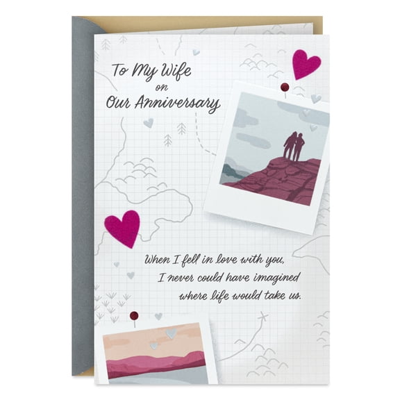 Hallmark Romantic Anniversary Card for Wife (Life With You Is Always Worth It)