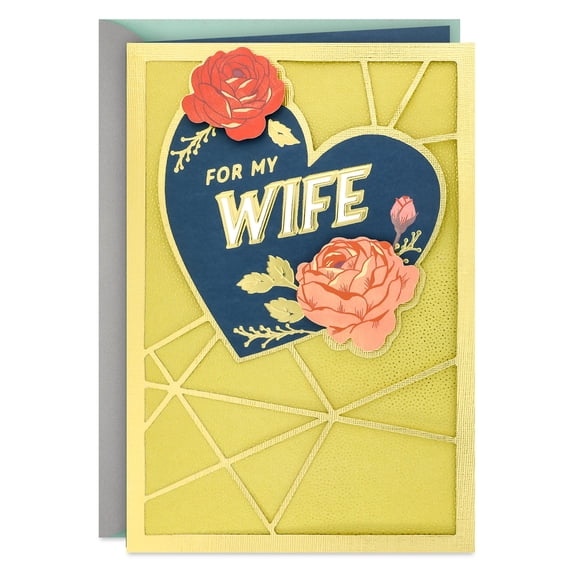 Hallmark Birthday Card for Wife (Celebrating You With All My Heart)