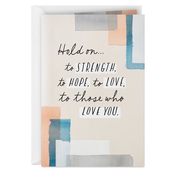 Hallmark Cancer Support Card (Hold on to Strength, Hope, Love)