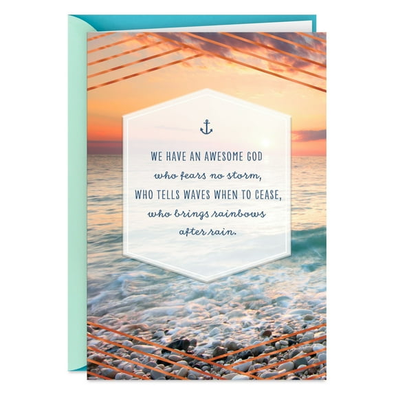 DaySpring Religious Encouragement Card (Trusting Him to Be With You)