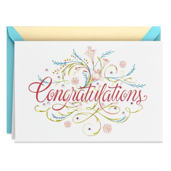 Hallmark Signature Congratulations Card (Blank Inside)
