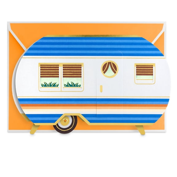 Hallmark Paper Craft Father's Day Card (Retro Camper)
