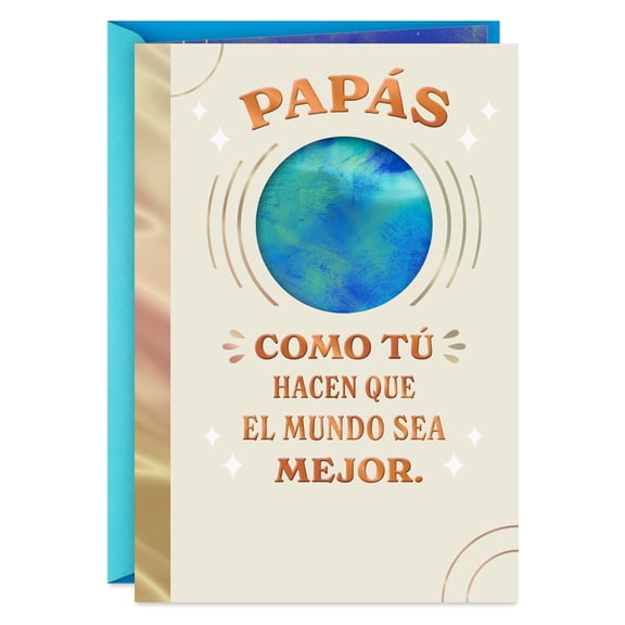Hallmark VIDA Spanish-Language Father's Day Card (Dads Like You Make the World Better)