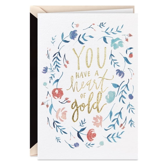 Hallmark Signature Thank You Card (Heart of Gold)