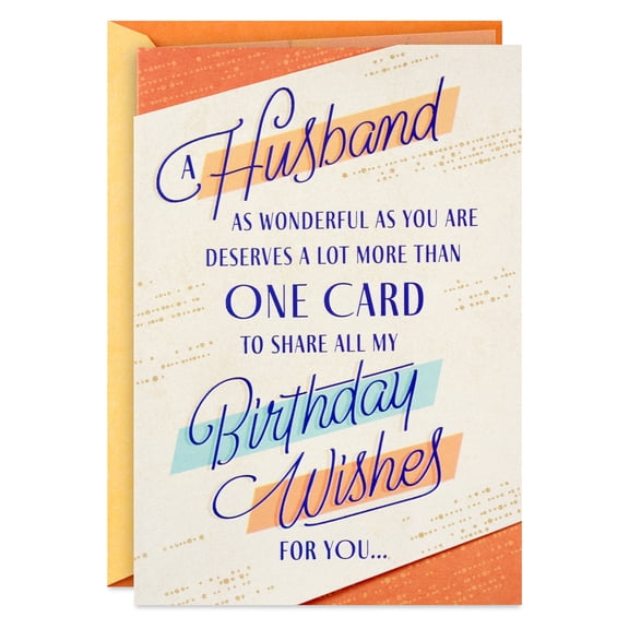 Hallmark Card with Mini Cards Birthday Card for Husband (As Wonderful as You Are)