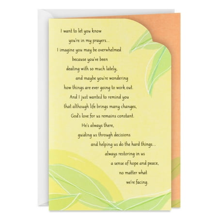 Hallmark Religious Encouragement Card (You're In My Prayers)