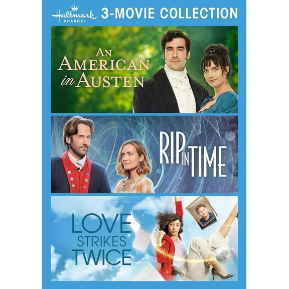 Hallmark Channel 3-Movie Collection: (An American in Austen / Rip in Time) / Love Strikes Twice)