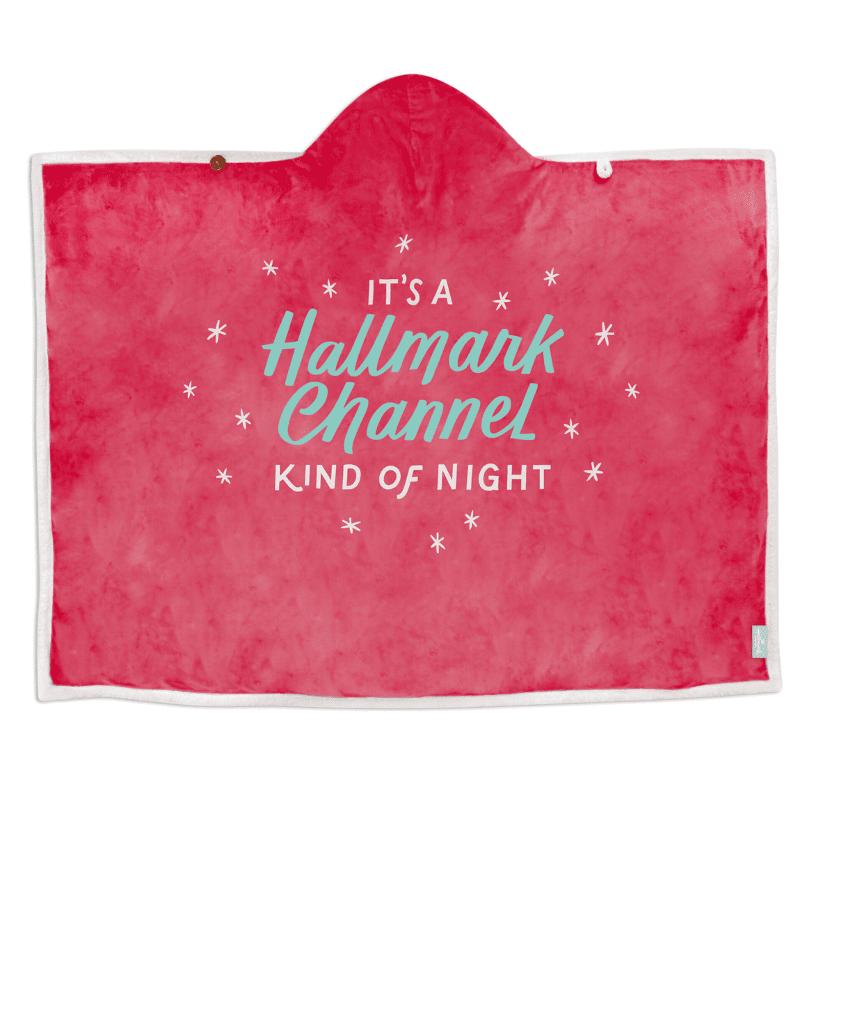 Hallmark Channel Kind of Night Hooded Christmas Blanket New with