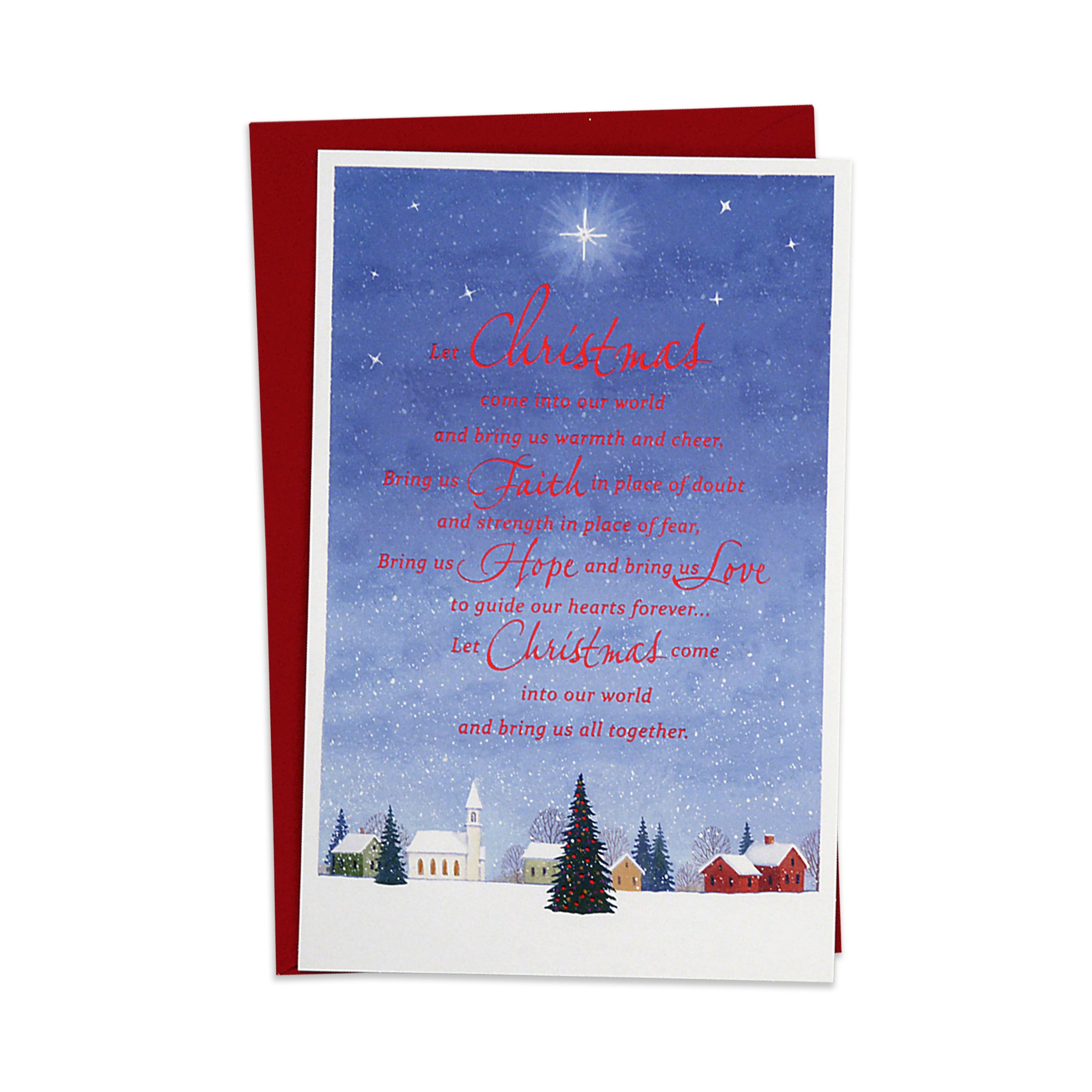 Hallmark Christmas Boxed Cards, Church Blessings (40 Cards and 40 Envelopes)