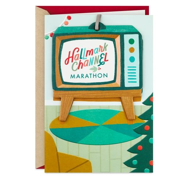 Hallmark Christmas Card with Ornament (Hope Your Holidays Are like a Hallmark Movie)