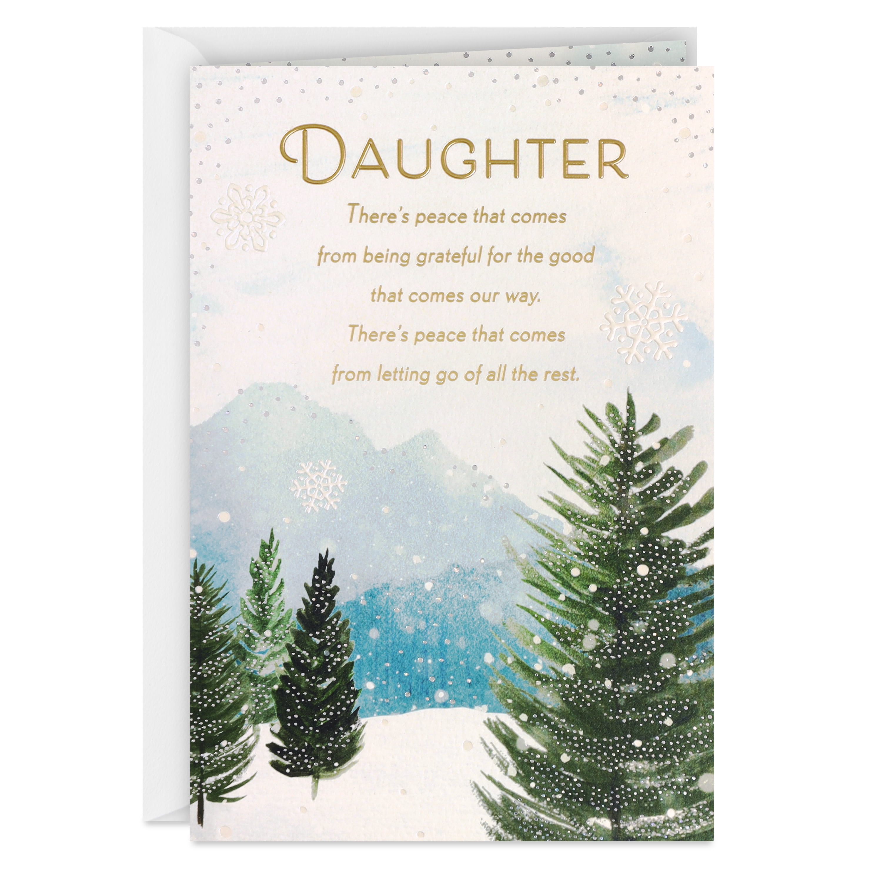 Hallmark Weihnachtskarte 'Silent Night' – Mittelgroße Karte Mit Folie, Rot