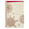 thumbnail image 1 of Hallmark Christmas Greeting Card (Thinking of You Sparkly Snowflakes), 1 of 6