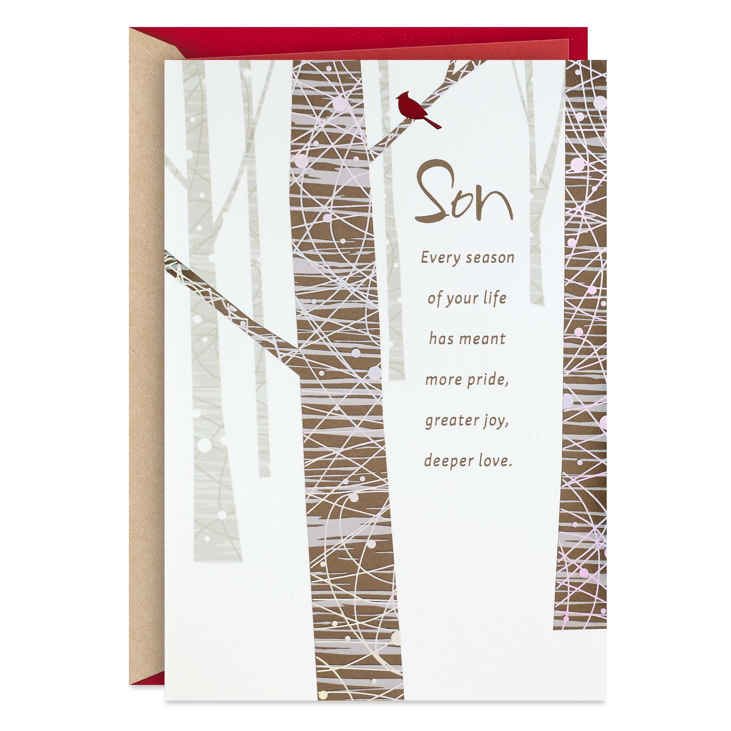 Hallmark Christmas Greeting Card for Son (Pride, Joy and Love)