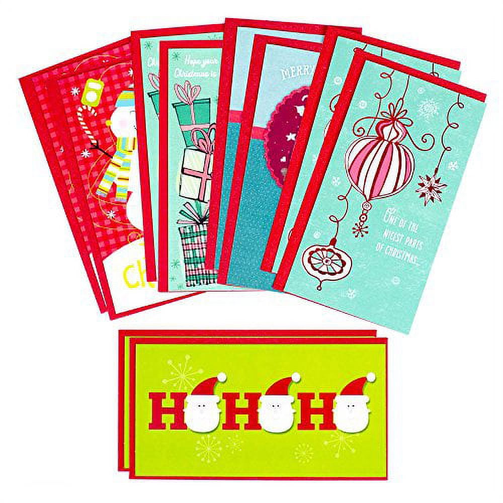 Hallmark Christmas Money or Gift Card Holder Assortment, Blue and Red
