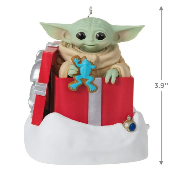 Hallmark Keepsake Ornament (Star Wars: The Mandalorian Grogu Greetings With Sound and Motion)
