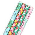 Hallmark Christmas Wrapping Paper Rolls with Cutlines on Reverse (4