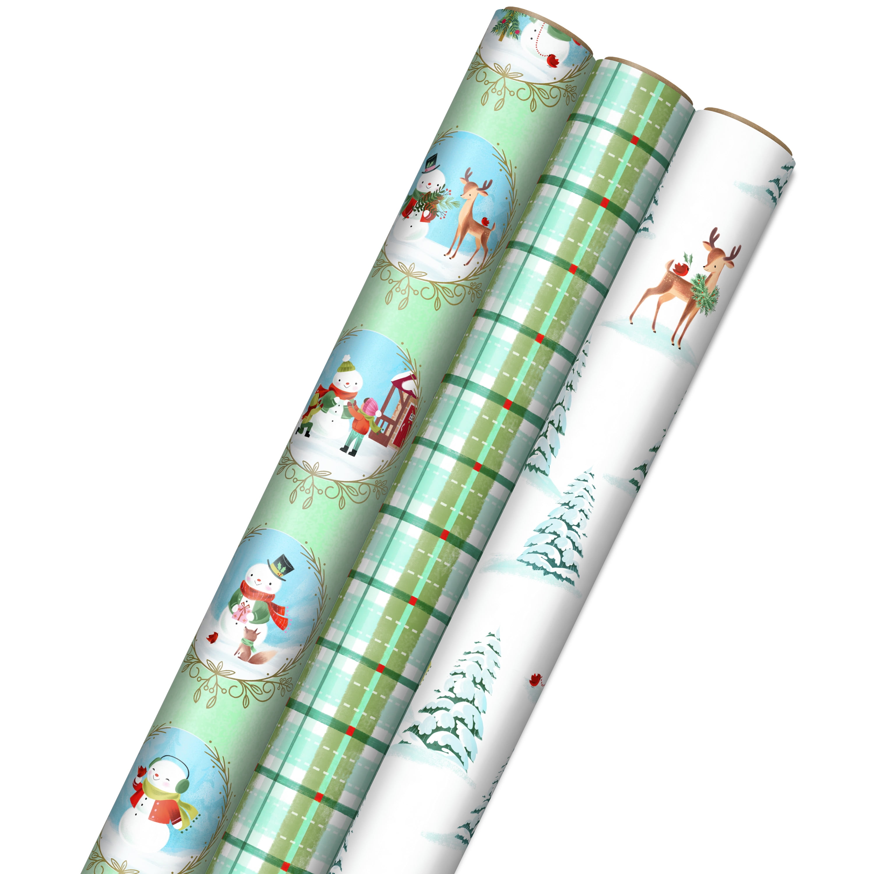 Hallmark Christmas Wrapping Paper with Cut Lines on Reverse 3