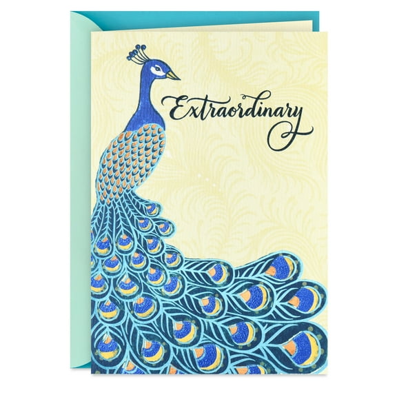 Hallmark Congratulations Card (Extraordinary, Peacock)