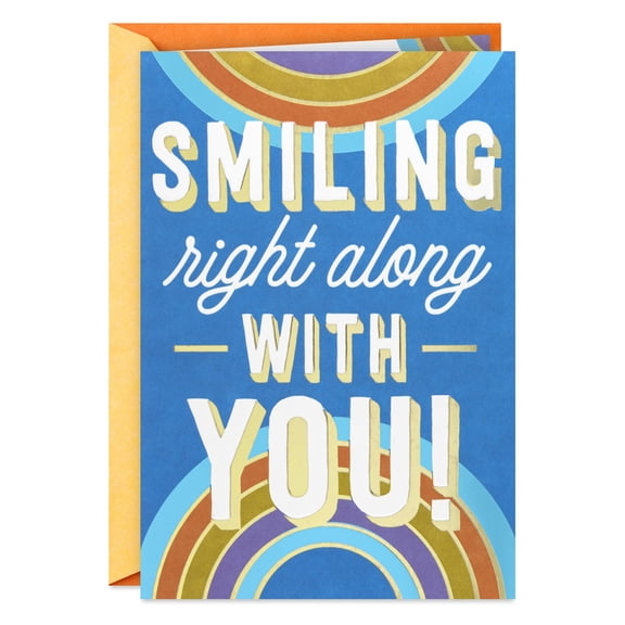 Hallmark Congratulations Card (Smiling Along With You)