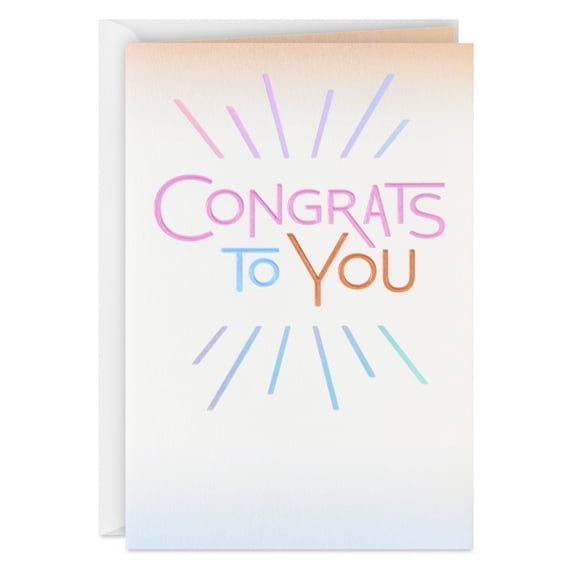 Hallmark Congratulations Card (You Deserve This Happiness) - Walmart.com