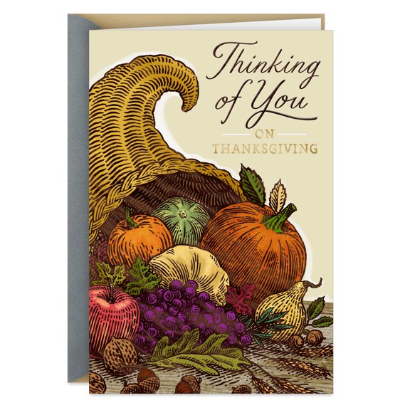 Hallmark Thanksgiving Card (We're Always Close in Heart)