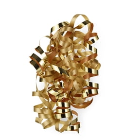 Hallmark Curly Ribbon Gift Bow (Gold and Gold Metallic)