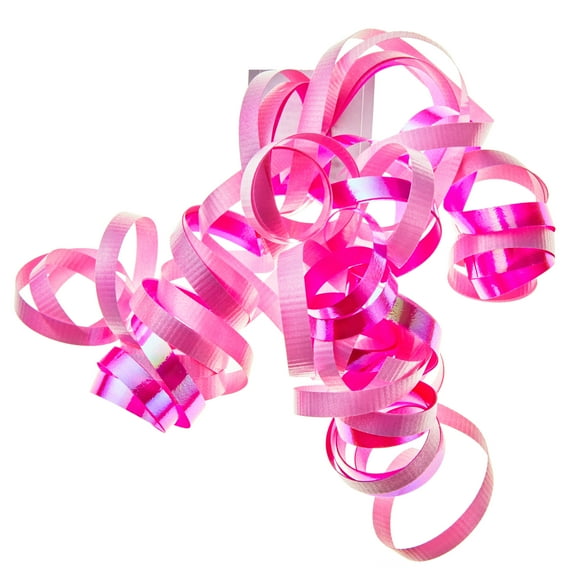 Hallmark Curly Ribbon Gift Bow (Light Pink and Hot Pink)