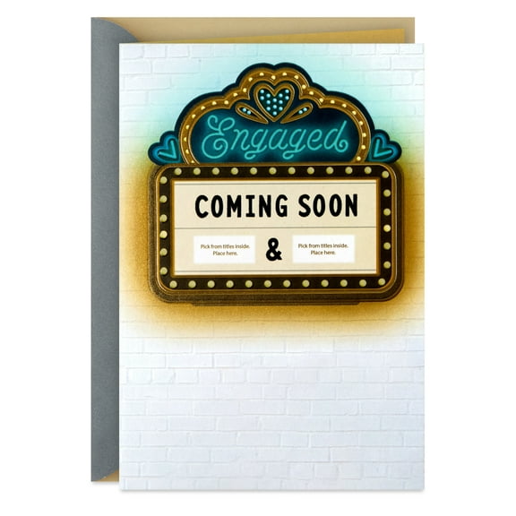 Hallmark Customizable Wedding Shower Card With Title Stickers (Coming Soon)