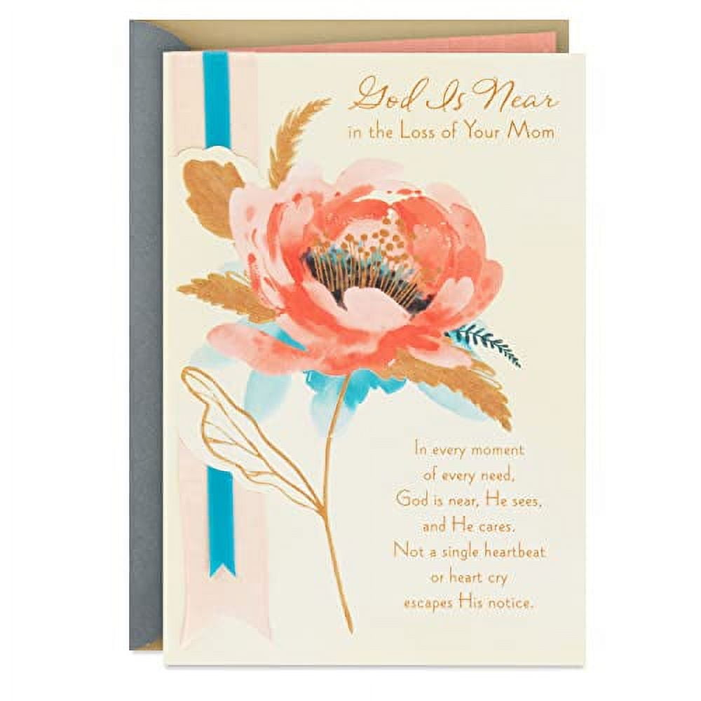Hallmark DaySpring Religious Sympathy Card for Loss of Mom (God is Near