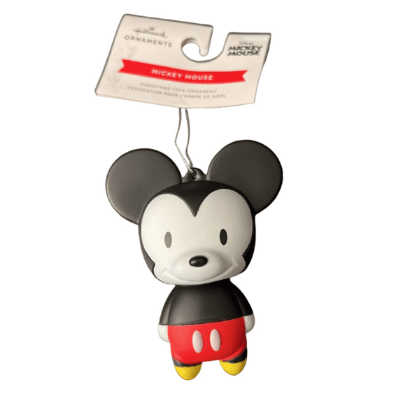 Hallmark Decoupage Mickey Christmas Tree Ornament New with Tag