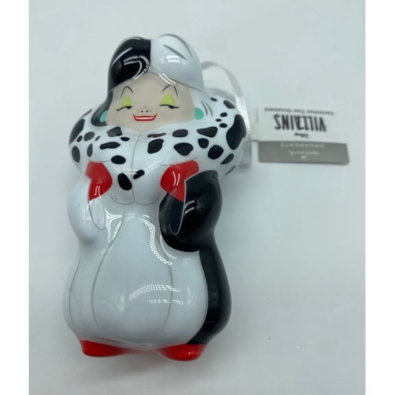 Hallmark Decoupage Villains Cruella De Vil Holiday Christmas Ornament New w Tag