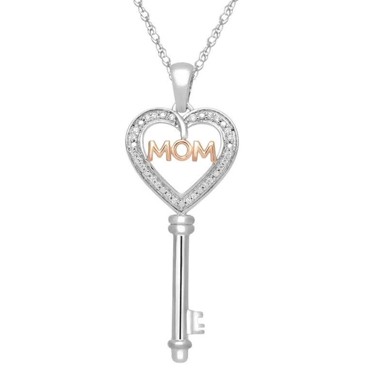 Mother's Key® Pendant or Necklace in Sterling Silver or 14k Gold Mother's Key® Pendant or Necklace in Sterling Silver or 14k Gold