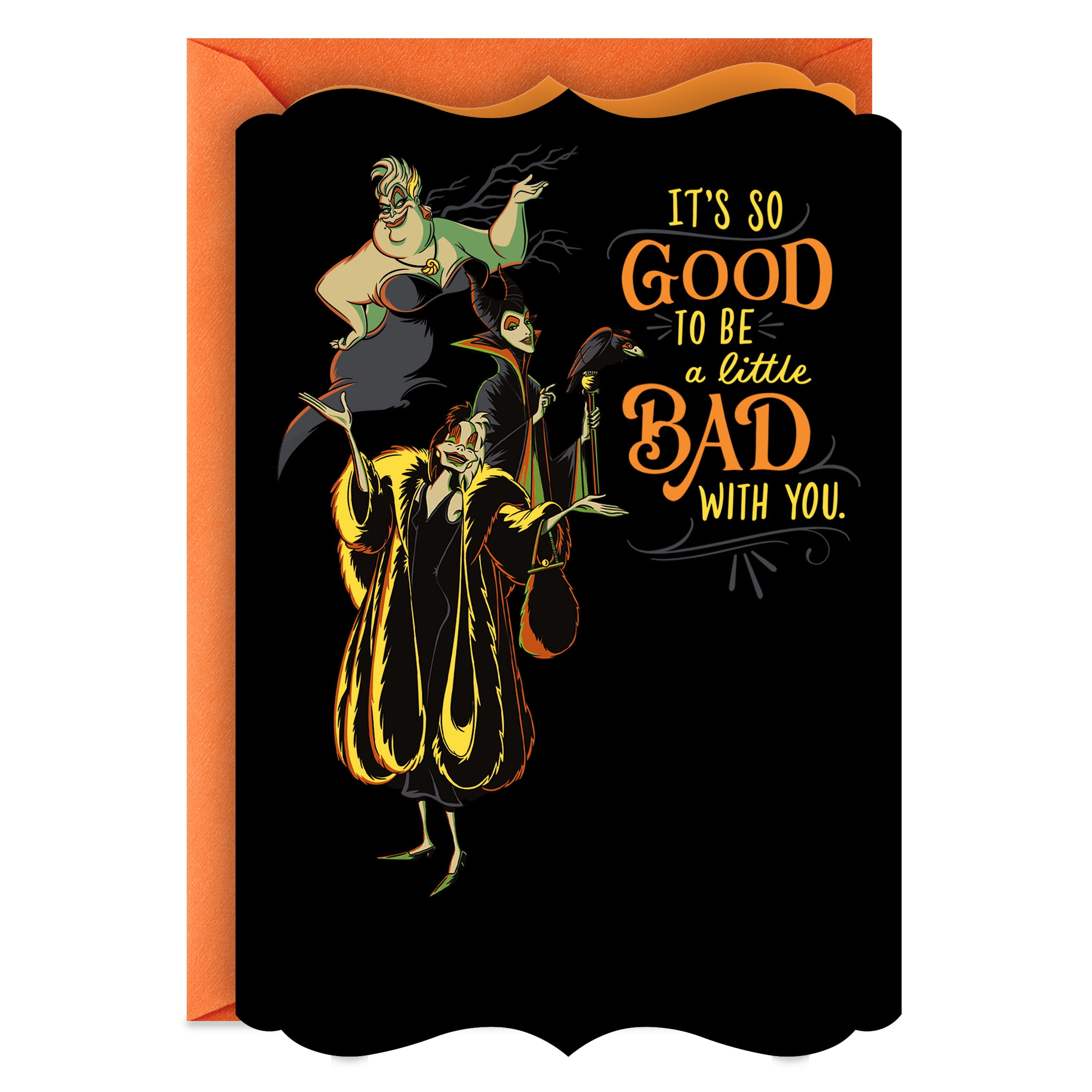 Hallmark Disney Halloween Greeting Card (so Good to Be a Little Bad)