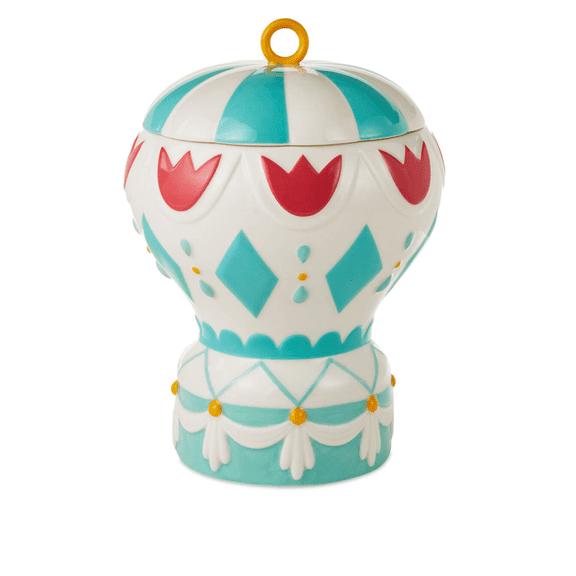 Hallmark Disney It's a Small World Hot Air Balloon Cookie Jar w Sound New w Tag