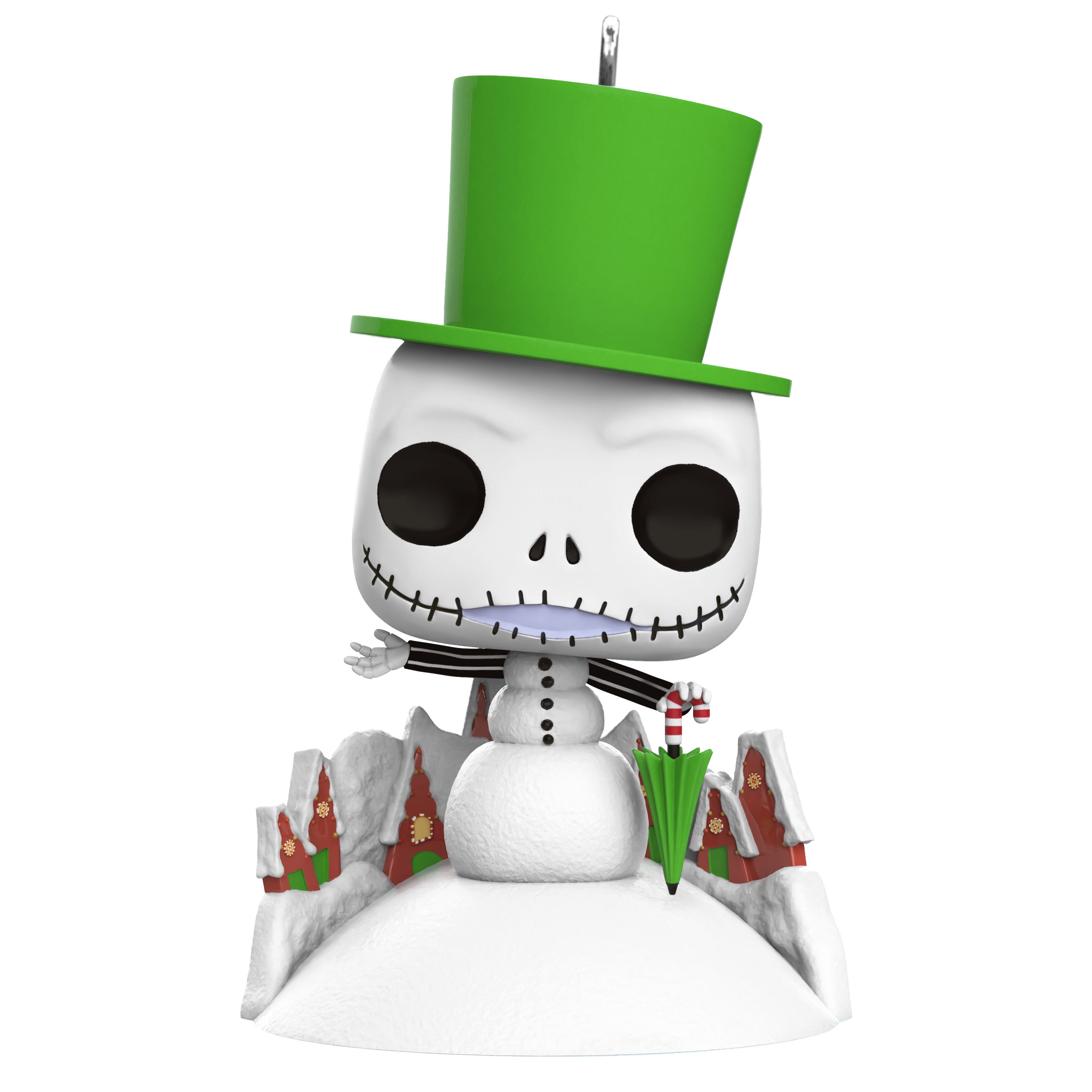 Hallmark Disney Tim Burton's The Nightmare Before Christmas Jack Skellington Snowman Funko POP! Ornament - Thumbnail 3