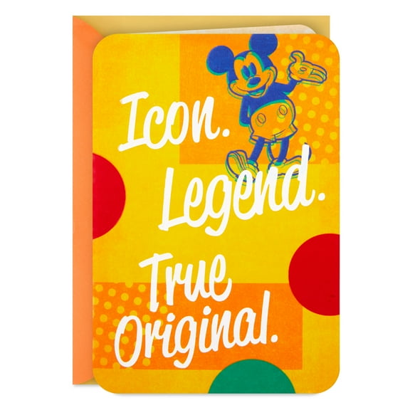 Hallmark Disney Mickey Mouse Birthday Card (Icon and Legend)