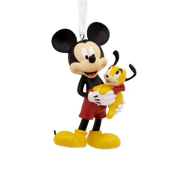 Hallmark Disney Mickey Mouse Holding Puppy Ornament, 0.09lbs